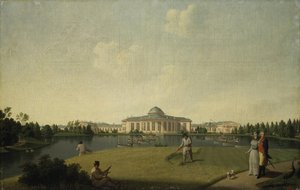 Utsikt över Tauridepalatset från trädgården, före 1797