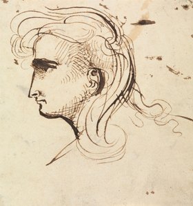 Huvudstudie av Benjamin Robert Haydon