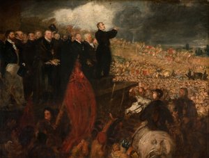 Möte för Birmingham Political Union, 1832-33.