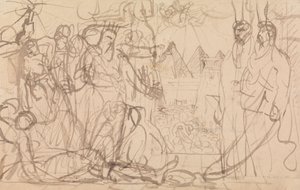 Farao och Moses av Benjamin Robert Haydon