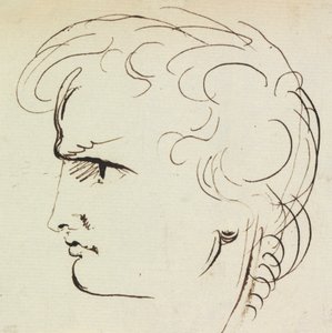 Porträttstudie av en ung man av Benjamin Robert Haydon