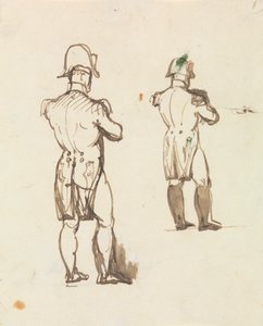 Studie för Napoleon Bonaparte av Benjamin Robert Haydon