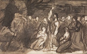 Studie av Kristus som uppväcker Lasarus av Benjamin Robert Haydon