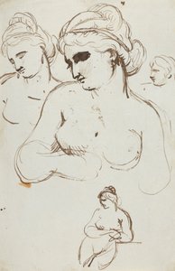 Studie av naken kvinna av Benjamin Robert Haydon