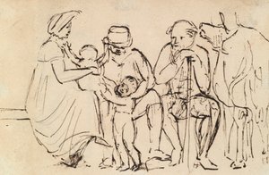 Studie av sittande figurer av Benjamin Robert Haydon