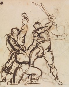 Studie av en strid av Benjamin Robert Haydon