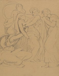 Studie av en dramatisk scen av Benjamin Robert Haydon