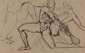 Studie av en manlig naken av Benjamin Robert Haydon