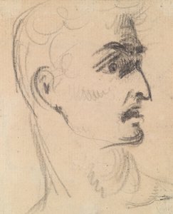 Studie av en mans ansiktsuttryck av Benjamin Robert Haydon