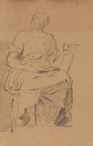 Studie av en sittande figur av Benjamin Robert Haydon