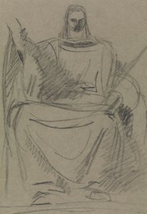 Studie av en sittande mansfigur av Benjamin Robert Haydon