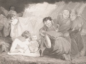 Spädbarn Shakespeare deltog av naturen och passionerna, 1799.