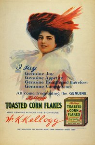 Affisch för Kelloggs Cornflakes, 1910 av Benjamin Tichtman
