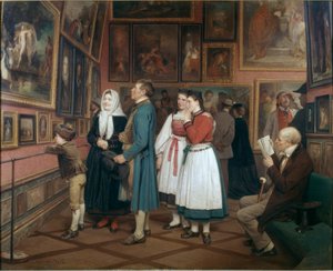 Bönder i museet av Benjamin Vautier