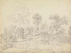 En Ford i Wrentham, Suffolk av Benjamin West