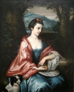 Ann Allen, senare fru John Penn av Benjamin West