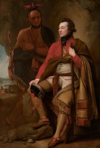 Överste Guy Johnson och Karonghyontye (kapten David Hill) av Benjamin West