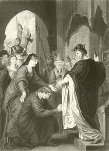 Prins Johns underkastelse till Richard I av Benjamin West