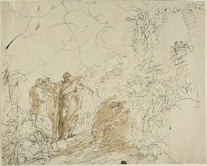 St. Paul skakar av huggormen av Benjamin West