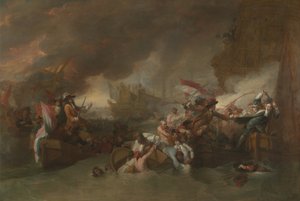 Slaget vid La Hogue av Benjamin West