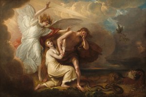 Utdrivningen av Adam och Eva från paradiset, 1791.