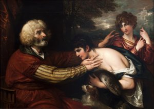Tobias botar sin fars blindhet av Benjamin West