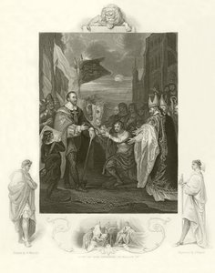 William I tar emot Englands krona av Benjamin West