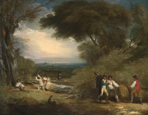 Skogsarbetare i Windsor Great Park av Benjamin West