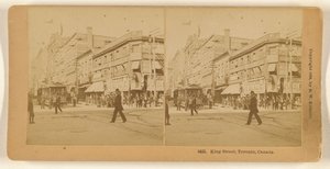 King Street, Toronto, Kanada. av Benjamin West Kilburn