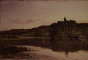 Kväll på Streatley, Bedfordshire av Benjamin Williams Leader