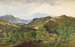 Moel Siabod - i läderdalen, 1871 av Benjamin Williams Leader