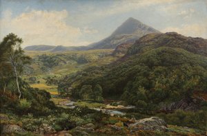 Quiet Valley bland de walesiska kullarna, 1860 av Benjamin Williams Leader