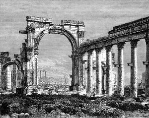 Ruinerna av Palmyra, Syrien, 1800-talet