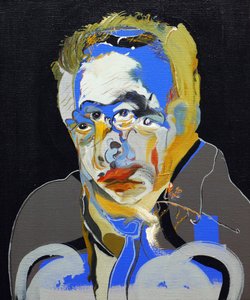 50 stora författare i historien : Albert Camus, 2015 (olja och akryl på duk) av Benoit Erwann Boucherot