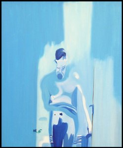 Homme idéal en contrejour sur surxposé, 2000 (olja på duk) av Benoit Erwann Boucherot