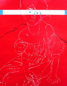 Miss N. 2, 2000 (olja på duk) av Benoit Erwann Boucherot