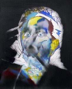 Surautoportrait au hijab, 2017 (olja på duk) av Benoit Erwann Boucherot