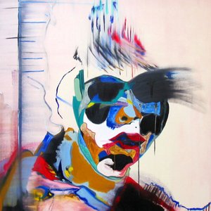 Surportrait: Studie av ett ansikte i ett landskap, 2005 (olja på duk) av Benoit Erwann Boucherot