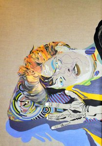Surportrait: Hippolyte, akt 2, 2016 (olja på duk) av Benoit Erwann Boucherot