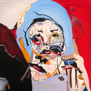 Surportrait: Marlène Dietrich  den lilla flickan, 2003 (olja på duk)