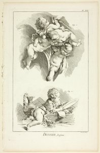 Design: Barn, från Encyclopédie av Benoit Louis Prevost