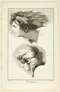 Design: Heads, från Encyclopédie av Benoit Louis Prevost