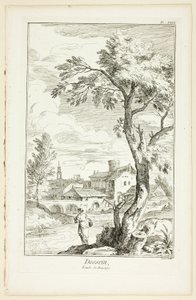 Design: Landscape Study, från Encyclopédie av Benoit Louis Prevost