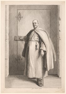 Porträtt van Blaise av Saint Mary Donat Broder Blaise Feuillan (titel på objekt) av Benoît Audran (II)