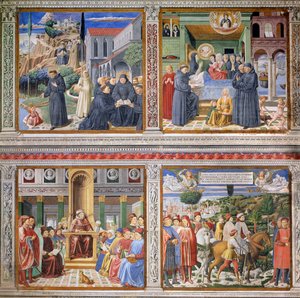 Avsnitt från St. Augustinus liv, 1463-1465 (se 192535, 192549, 192550, 192551, 192552) av Benozzo di Lese di Sandro Gozzoli