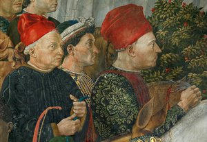 De tre vise männens tillbedjan (fresco) av Benozzo di Lese di Sandro Gozzoli