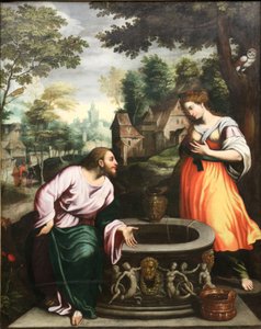 Jesus och den samaritiska kvinnan.