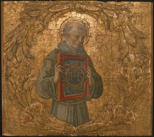 Sankt Bernardino, möjligen 1474. av Benvenuto di Giovanni