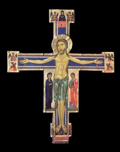 Krucifix (trämålning, ca 1228-1236) av Berlinghiero (fl.1228 36) Berlinghieri