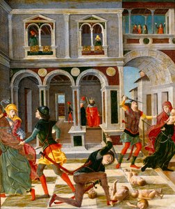 Massakern på de oskyldiga, mitten-slutet av 1400-talet (tempera på pannå)